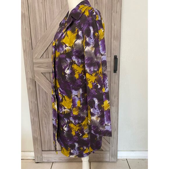 Michael Michael Kors XS multicolor 3 button 3/4 length jacket - Picture 5 of 8